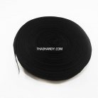 สายผ้า-ผ้ากุ๊น PP  ลายเวอร์จิ้น ขนาด 7 หุน บรรจุ 100 เมตร สีดำ