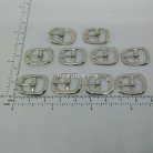 หัวเข็มขัดสี่เหลี่ยม โลหะ ขนาด 1X1.5 cm  บรรจุ 100 อัน สีนิเกิ้ล รูป 3