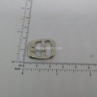 หัวเข็มขัดสี่เหลี่ยม โลหะ ขนาด 1.2X1.5 cm  บรรจุ 100 อัน สีนิเกิ้ล รูป 3