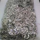 หัวเข็มขัดสี่เหลี่ยม โลหะ ขนาด 1.2X1.5 cm  บรรจุ 720 อัน สีนิเกิ้ล