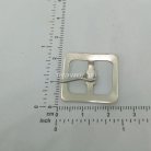 หัวเข็มขัดสี่เหลี่ยม โลหะ ขนาด 1.3X1.7 cm  บรรจุ 720 อัน สีนิเกิ้ล รูป 3