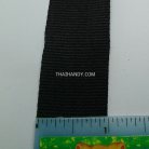 สายผ้า-ผ้ากุ๊น Cotton (ฝ้าย) โพลีนุ่ม ขนาด 1 นิ้ว บรรจุ 50 เมตร สีดำ รูป 3