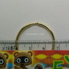 ห่วงพวงกุญแจ เฉพาะห่วง ขนาด 2.5 cm  บรรจุ 100 อัน สีทอง รูป 3