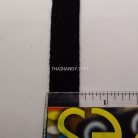 สายผ้า-ผ้ากุ๊น Cotton (ฝ้าย) ลายก้างปลา ขนาด 4 หุน (1.3 cm) บรรจุ 1 เมตร สีดำ รูป 3