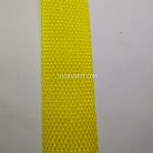 สายผ้า-ผ้ากุ๊น PP  ลายเวอร์จิ้น ขนาด 1 นิ้ว บรรจุ 1 เมตร สีเหลือง