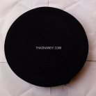 สายผ้า-ผ้ากุ๊น Cotton (ฝ้าย) สปันหนา ขนาด 1 นิ้ว บรรจุ 50 เมตร สีดำ