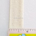 สายผ้า-ผ้ากุ๊น Cotton (ฝ้าย) ลายก้างปลา ขนาด 6 หุน (2 cm) บรรจุ 500 หลา(10 ม้วน) สีด้ายดิบ รูป 2