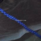 เชือกถักเปีย  PP  ขนาด 5 mm  บรรจุ 1 เมตร สีน้ำเงิน