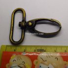 คอหมาโลหะ แฟชั่น ขนาด 3x4.5 cm  บรรจุ 10 อัน สีทองรมดำ รูป 3