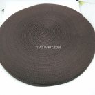 สายผ้า-ผ้ากุ๊น PP  ลายเรียบ ขนาด 4 หุน (13 cm) บรรจุ 50 เมตร สีน้ำตาลเข้ม