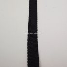 สายผ้า-ผ้ากุ๊น PP  ลายเรียบ ขนาด 4 หุน (13 cm) บรรจุ 1 เมตร สีดำ