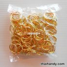 ห่วงเหล็กกลม ขนาด 0.8 นิ้ว บรรจุ 300 อัน สีทอง