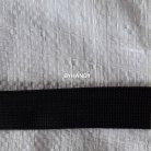 สายผ้า-ผ้ากุ๊น PP  ลาย 2000 หนา ขนาด 1 นิ้ว บรรจุ 1 เมตร สีดำ รูป 2