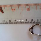 คอหมาโลหะ ตัวซี ขนาด 2x2.5 cm  บรรจุ 10 อัน สีนิเกิ้ล รูป 2