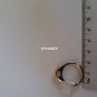 คอหมาโลหะ ตัวซี ขนาด 2x2.5 cm  บรรจุ 10 อัน สีนิเกิ้ล รูป 3