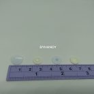กระดุมแป๊กพลาสติก ขนาดหน้ากว้าง 10 mm (st3) บรรจุ 100 ชุด สีขาว รูป 2