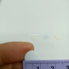 กระดุมแป๊กพลาสติก ขนาดหน้ากว้าง 10 mm (st3) บรรจุ 100 ชุด สีขาว รูป 3