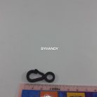 คอหมาพลาสติก หมุนไม่ได้ ขนาดช่องสอด 8 mm  บรรจุ 100 อัน สีดำ รูป 3