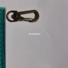 คอหมาโลหะ ตะขอซี ขนาด 1.21x3.8 cm  บรรจุ 10 อัน สีทองรมดำ รูป 2