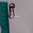 คอหมาโลหะ ตะขอซี ขนาด 1.21x3.8 cm  บรรจุ 10 อัน สีทองรมดำ รูป 3