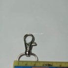 คอหมาโลหะ ดีด ขนาด 2x4.2 cm  บรรจุ 10 อัน สีนิเกิ้ล รูป 2