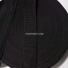 สายผ้า-ผ้ากุ๊น PP  ลาย 2000 หนา ขนาด 1.5 นิ้ว บรรจุ 50 เมตร สีดำ