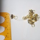 กระดิ่งเหล็ก จีน ขนาด 12 mm (จิ๋วสุด) บรรจุ 10 ชุด สีทอง รูป 2