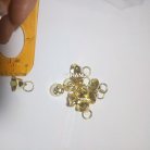 กระดิ่งเหล็ก จีน ขนาด 12 mm (จิ๋วสุด) บรรจุ 970-1000 ชุด ยกถุงไม่นับใหม่ สีทอง รูป 2