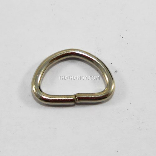ห่วงเหล็กตัว D  ขนาด 10 mm  บรรจุ 10 อัน สีนิเกิ้ล รูปเต็ม