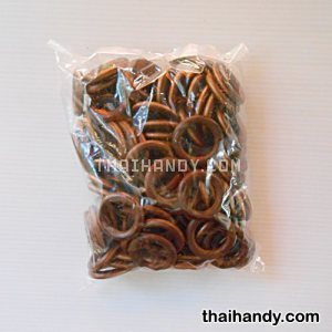ห่วงไม้กลม ขนาด 2.5 เซน บรรจุ 100 อัน สีโอ๊ค รูปเต็ม