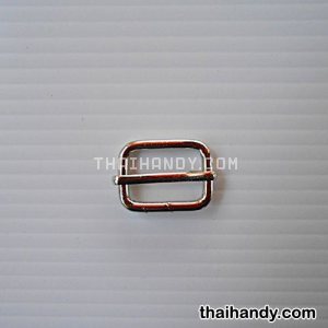 ตัวปรับสายโลหะ 2 ช่อง ขนาด 0.6 นิ้ว บรรจุ 20 อัน สีนิเกิ้ล รูปเต็ม