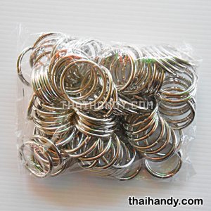 ห่วงเหล็กกลม ขนาด 1.2 นิ้ว บรรจุ 100 อัน สีนิเกิ้ล รูปเต็ม