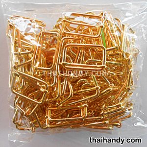 ตัวปรับสายโลหะ 2 ช่อง ขนาด 1.2 นิ้ว บรรจุ 100 อัน สีทอง รูปเต็ม