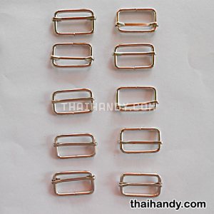 ตัวปรับสายโลหะ 2 ช่อง ขนาด 1.2 นิ้ว บรรจุ 10 อัน สีนิเกิ้ล รูปเต็ม