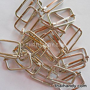 ตัวปรับสายโลหะ 2 ช่อง ขนาด 1.2 นิ้ว บรรจุ 20 อัน สีนิเกิ้ล รูปเต็ม