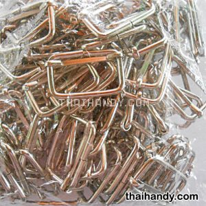 ตัวปรับสายโลหะ 2 ช่อง ขนาด 1.2 นิ้ว บรรจุ 100 อัน สีนิเกิ้ล รูปเต็ม