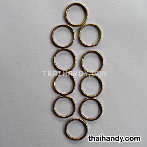 ห่วงเหล็กกลม ขนาด 1.2 นิ้ว บรรจุ 10 อัน สีทองรมดำ รูปเต็ม