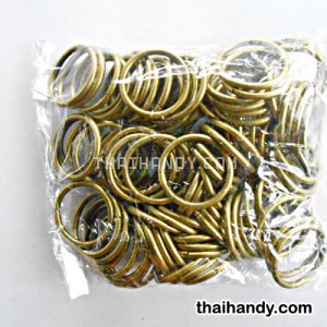ห่วงเหล็กกลม ขนาด 1.2 นิ้ว บรรจุ 100 อัน สีทองรมดำ รูปเต็ม