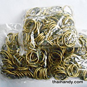 ห่วงเหล็กกลม ขนาด 1 นิ้ว บรรจุ 300 อัน สีทองรมดำ รูปเต็ม