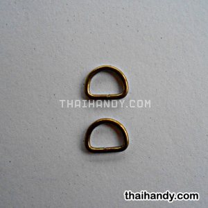 ห่วงเหล็กตัว D  ขนาด 10 mm  บรรจุ 2 อัน สีทองรมดำ รูปเต็ม