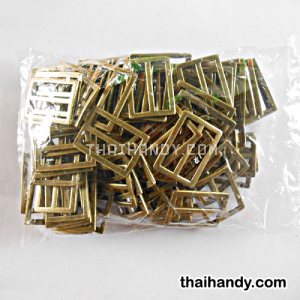 ตัวปรับสายโลหะ 2 ช่อง ขนาด 1.2 นิ้ว บรรจุ 100 อัน สีทองรมดำ รูปเต็ม