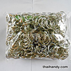 ห่วงพวงกุญแจลายหนา เฉพาะห่วง ขนาด 3.3 cm  บรรจุ 500 อัน สีนิเกิ้ล รูปเต็ม