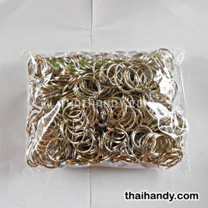 ห่วงพวงกุญแจลายหนา เฉพาะห่วง ขนาด 2.9 cm  บรรจุ 100 อัน สีนิเกิ้ล รูปเต็ม
