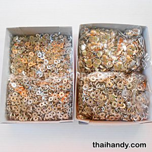 กระดุมแป๊กเหล็ก ขนาดหน้ากว้าง 13 mm (vt5) บรรจุ 720 ชุด สีนิเกิ้ล รูปเต็ม