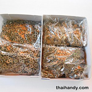 กระดุมแป๊กเหล็ก ขนาดหน้ากว้าง 13 mm (vt5) บรรจุ 720 ชุด สีทองรมดำ รูปเต็ม