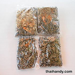 กระดุมแป๊กเหล็ก ขนาดหน้ากว้าง 13 mm (vt5) บรรจุ 100 ชุด สีทองรมดำ รูปเต็ม