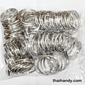 ห่วงเหล็กกลม ขนาด 1.5 นิ้ว บรรจุ 100 อัน สีนิเกิ้ล รูปเต็ม