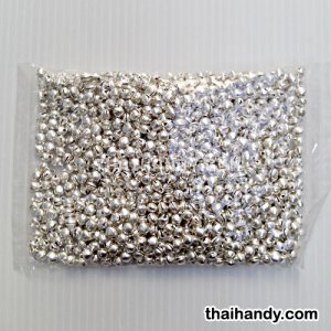 กระพรวนเหล็ก เงา ขนาด 6 mm  บรรจุ 1000 อัน สีเงิน รูปเต็ม