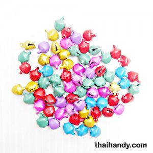 กระพรวนเหล็ก ด้าน ขนาด 8 mm  บรรจุ 100 อัน สีคละสี รูปเต็ม