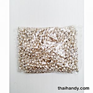 กระพรวนเหล็ก เงา ขนาด 8 mm  บรรจุ 500 อัน สีเงิน รูปเต็ม